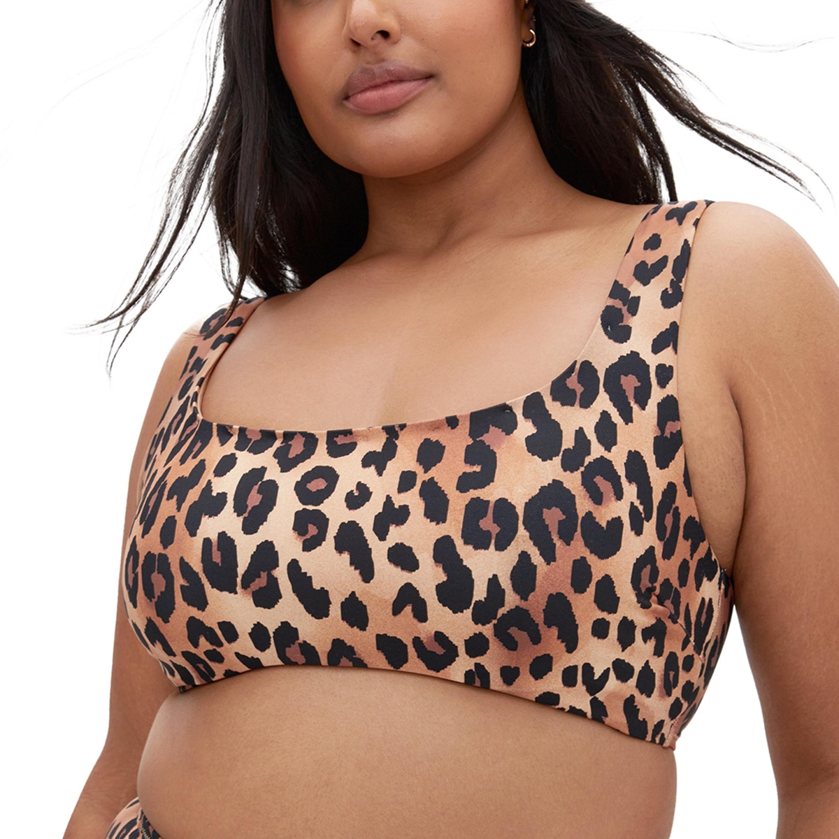 Plus Size Vigo Print Underwire Bikini Top - Print animal