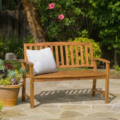 Streamdale Durable Acacia Wood Bench For Outdoor Comfort And Style