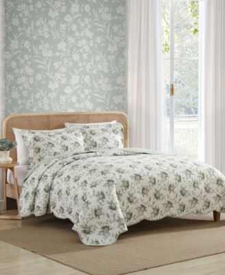 Portland Floral Reversible 3-Pc. Quilt Set, King