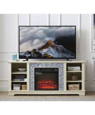 Modern Electric TV Stand with 18" Fireplace Insert