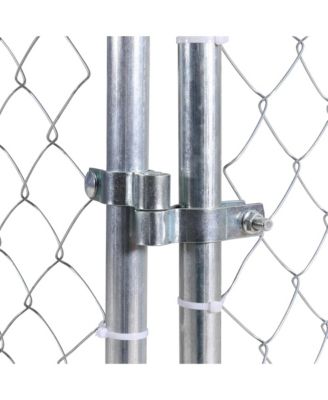  Dog Kennel Outdoor with Waterproof Canopy 181" 181" 71.65"