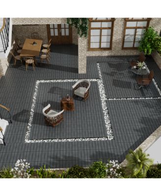 WPC Interlocking Patio Floor Tiles