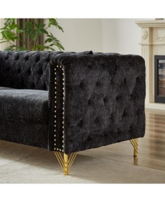 Streamdale Stylish Modern Pull Buckle Design Sofa