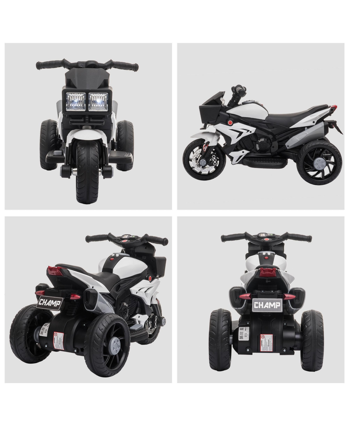 Streamdale Furniture 6V Kids Motorcycle Ride-on Toy for Toddlers and Up to 5 Years Old, High-Traction Battery-Operated Ride-on Vehicle, Mini Motorbike
