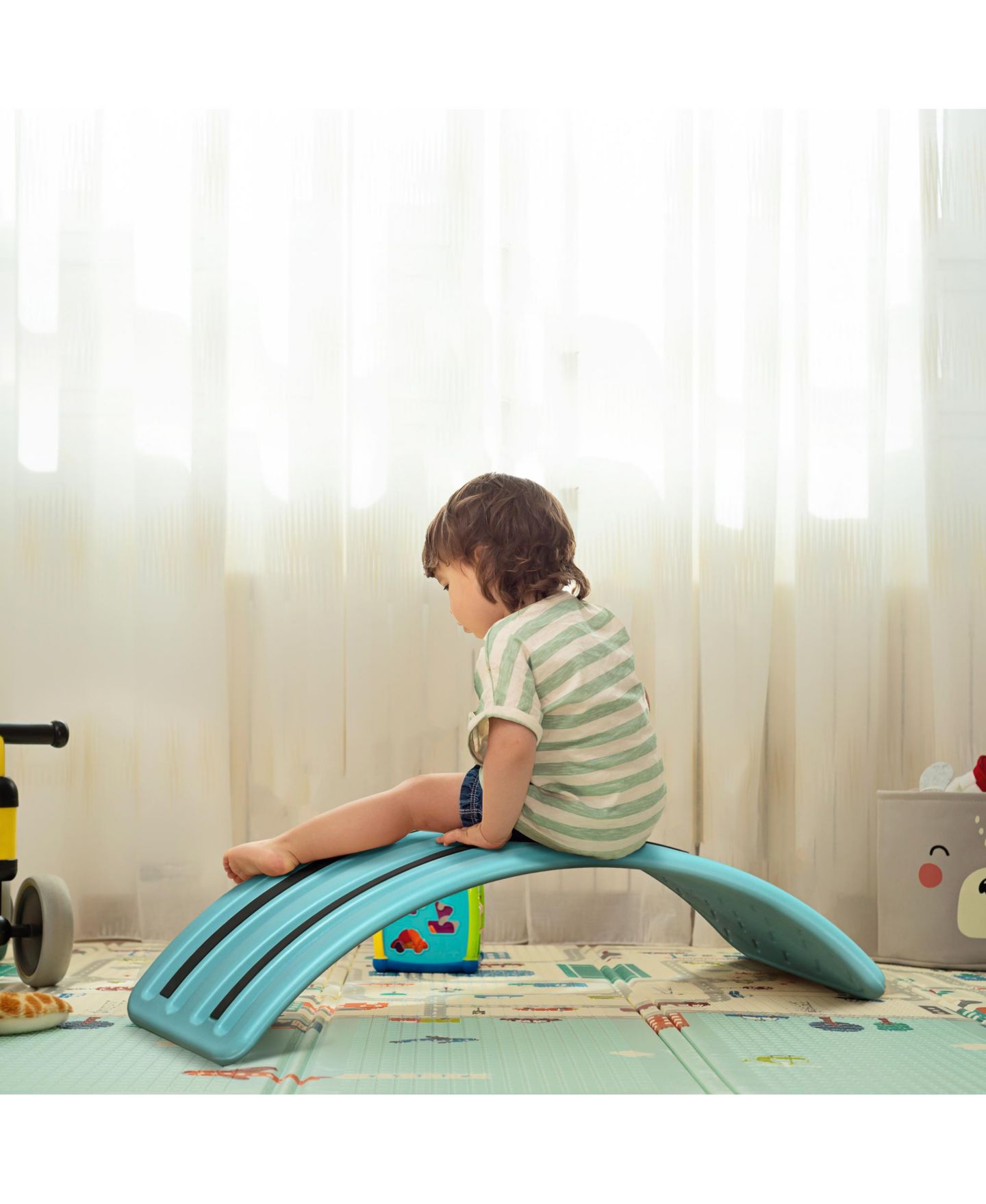 Детская игрушка Streamdale Furniture Kids' Wobble Balance Board, Ages 3-6, цвет: Синий — фото 8