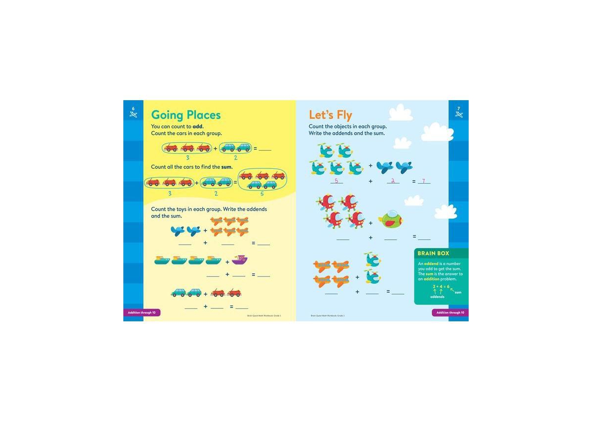 Barnes & Noble Brain Quest Math Workbook: 1st Grade by Workman Publishing