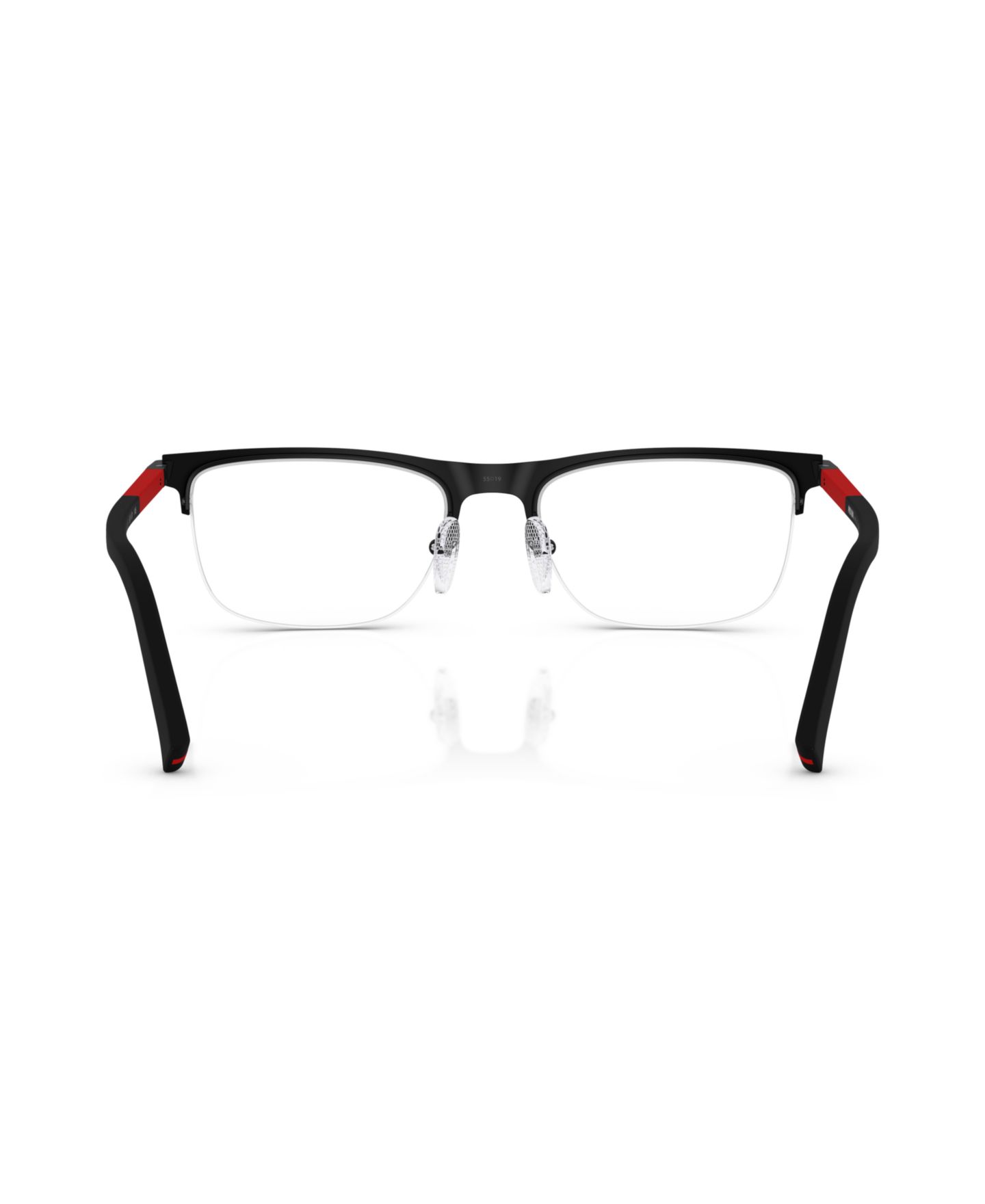 Мужские очки PRADA LINEA ROSSA Man Pillow Metal PS 50RV Eyeglasses, цвет: Матовый чёрный — фото 6