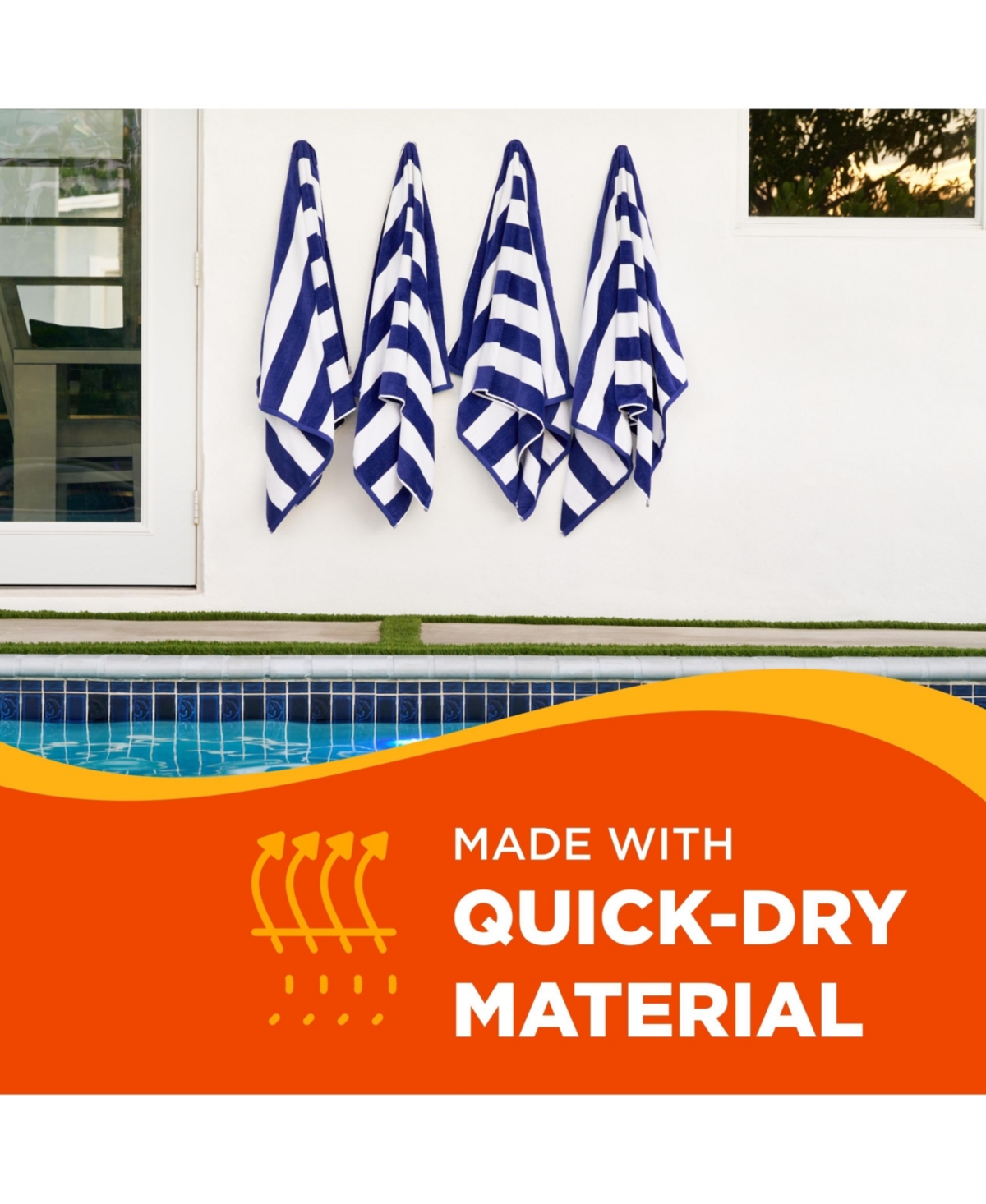 Ben Kaufman Striped Towel - Absorbent