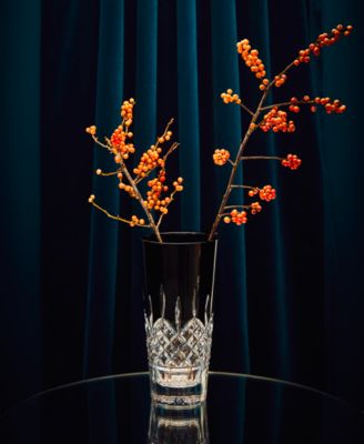 Lismore Black Vase, 10"