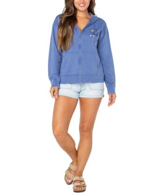 Roxy - Juniors' Poloroid Sweet Rhythm Zip-Front Hoodie