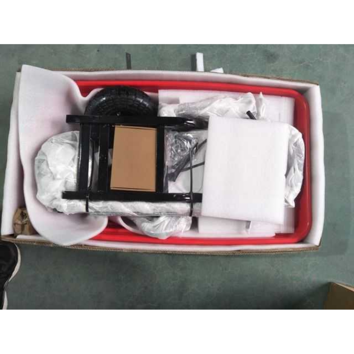 Streamdale Furniture wheelbarrow electric Hassle-free assemble: this utility cart's durable steel frame is easy to Assemble while the sturdy poly tub