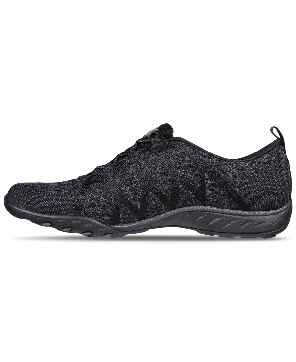 Shop Skechers Women's Relaxed Fit Breathe Easy Infi-knity Slip-on Walking Wide-width Sneakers From Finish Line In Black