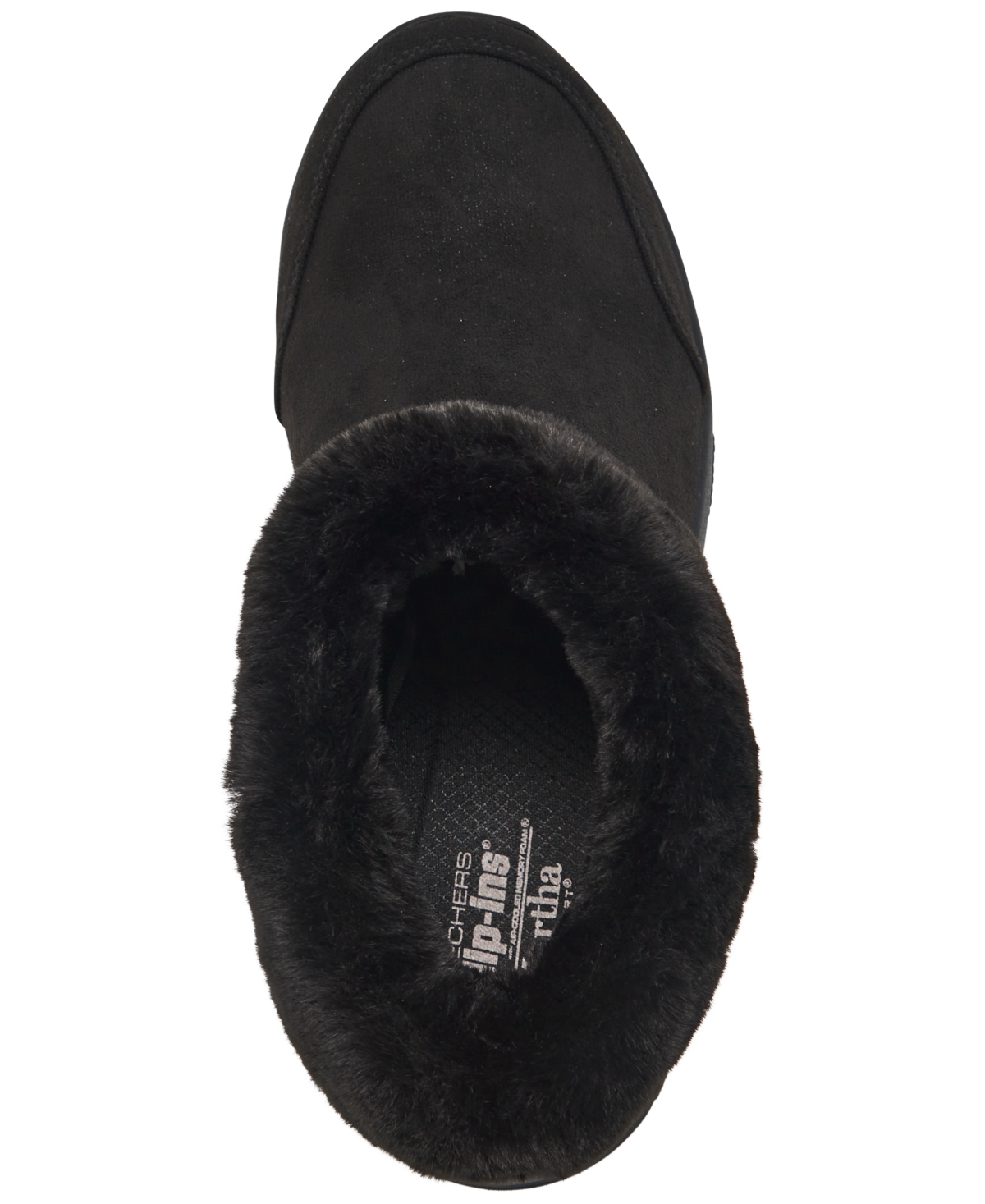 Skechers On The Go Joy Womens Suede Faux Fur Winter Boots In Black
