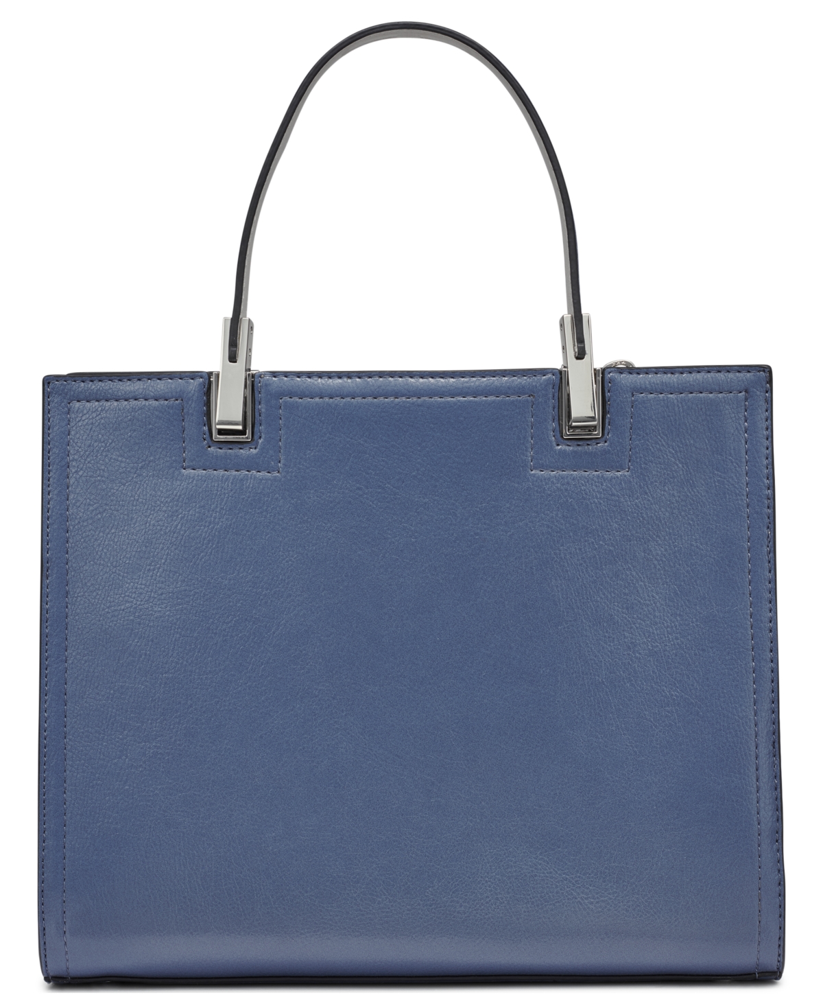 Calvin Klein Verne Mixed Material Convertible Satchel In Grey,dove,blue