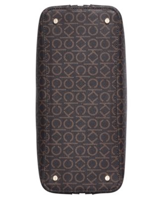 Garnet Signature Triple Compartment Large Top Zipper Tote Bag