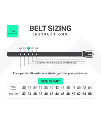 Men's Dual Loop Leather Belt, 2 pack