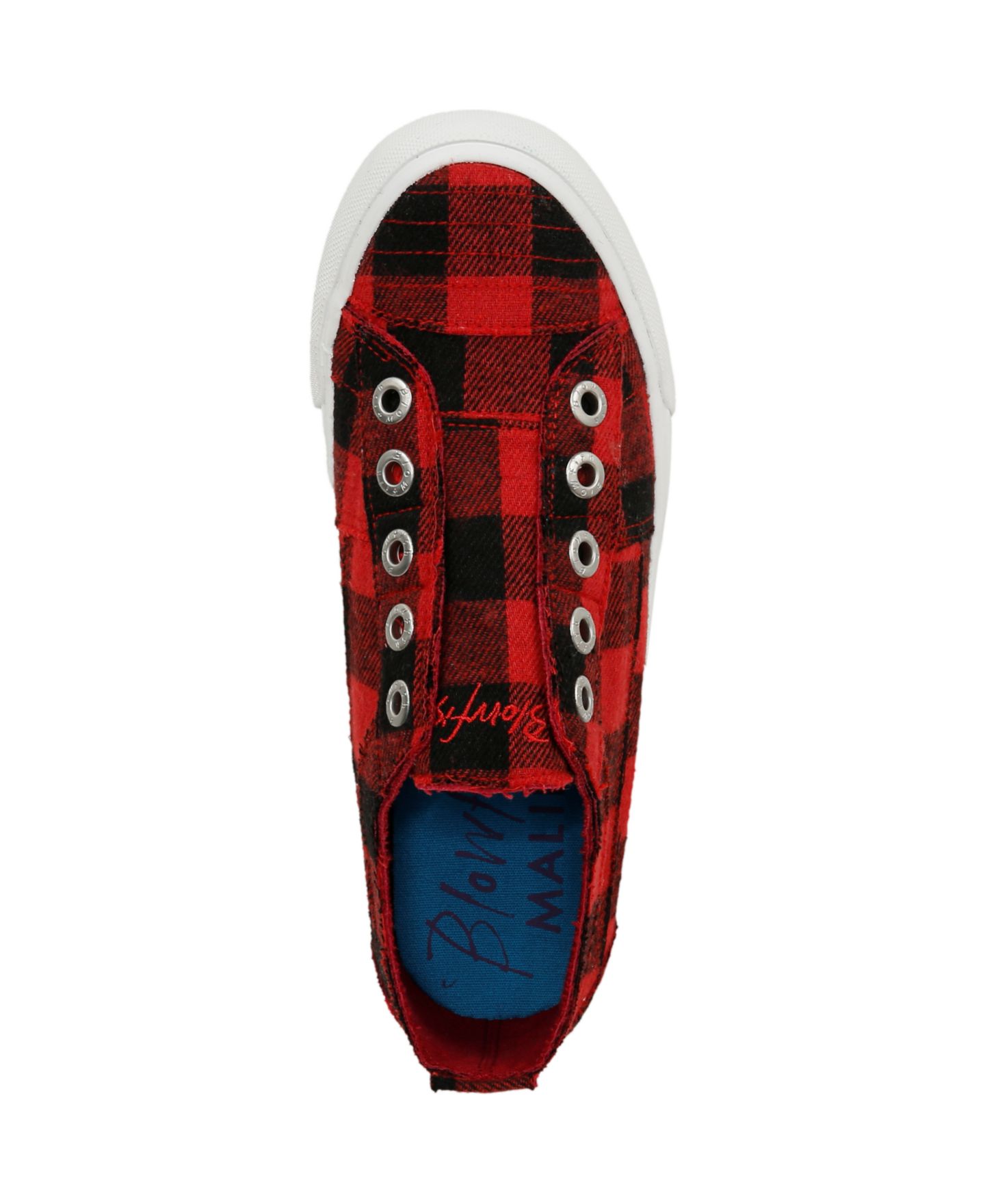 Женские кроссовки Blowfish Malibu Play Slip On Platform, цвет: Красный клетчатый — фото 4