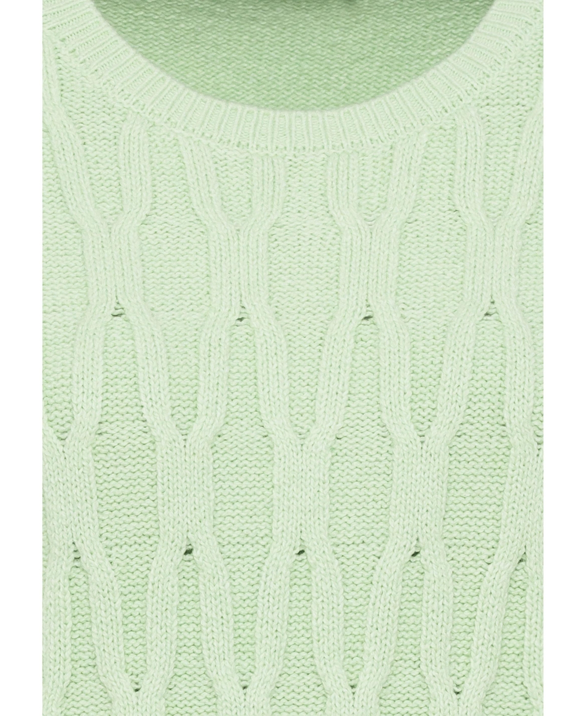 Olsen Women's Cotton Blend Modern Cable Pullover