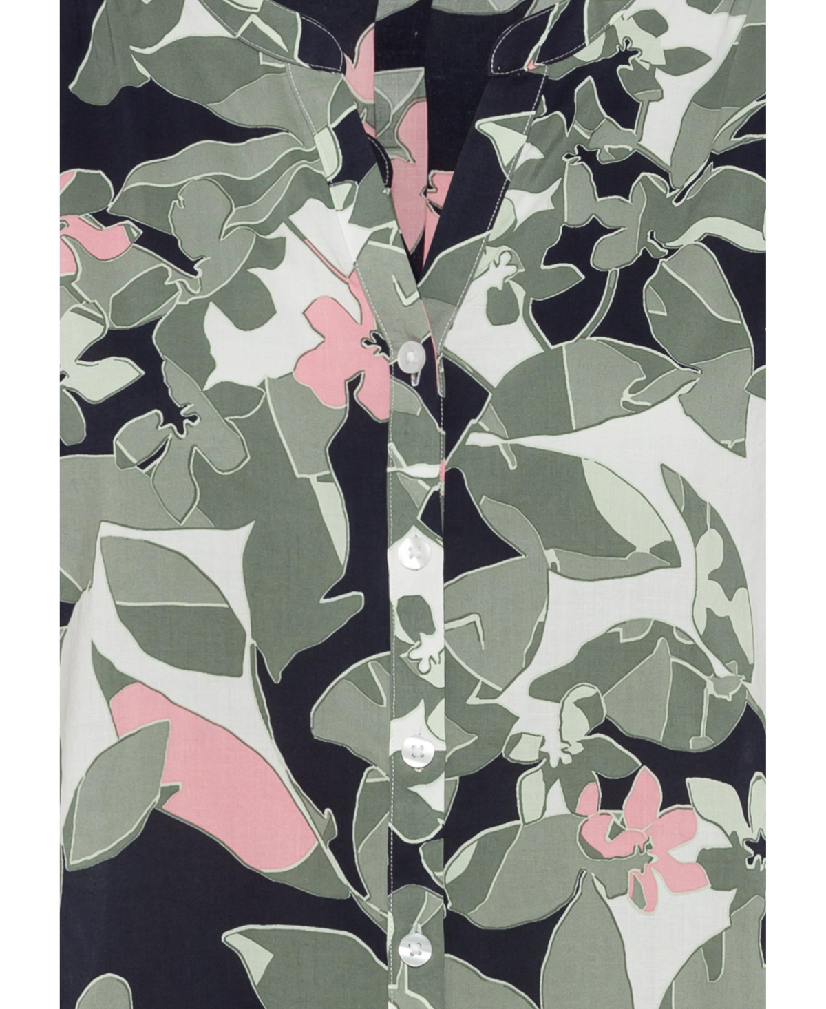 Olsen Women's Long Sleeve Floral Camo Shirt