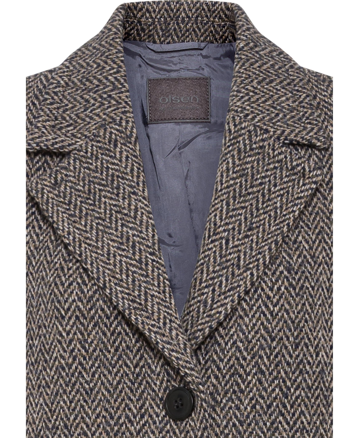 Olsen Women's Wool Blend Herringbone Coat