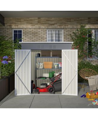 Streamdale 6'x4' Outdoor Metal Storage Shed for Garden Tools Lockable Door