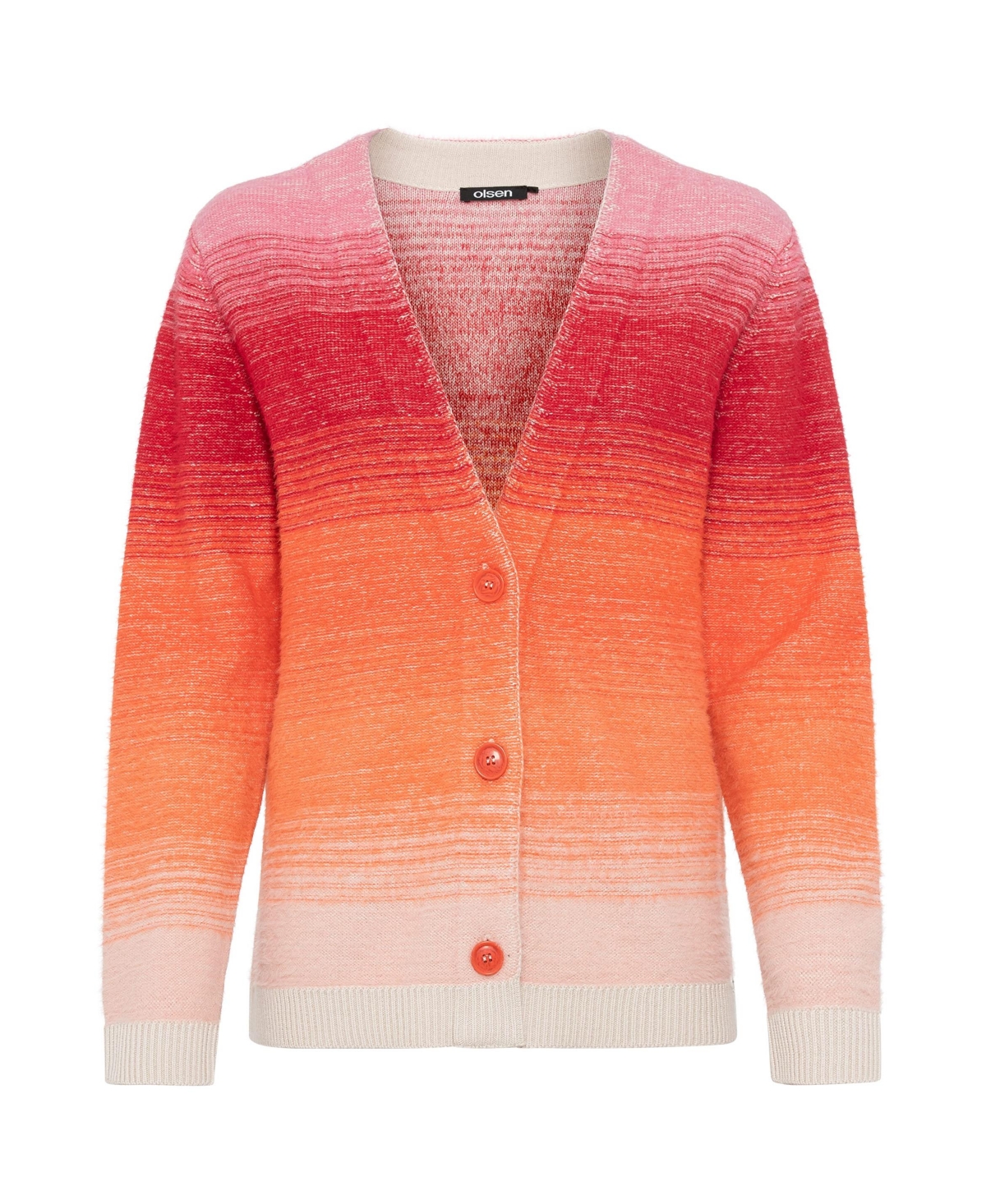 Olsen Women's Long Sleeve Ombre Cardigan