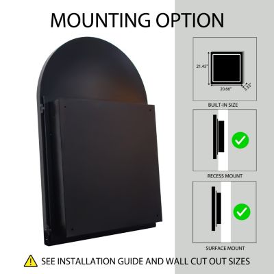 Streamdale Arched Recessed Medicine Cabinet with Mirror