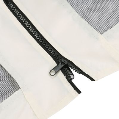 12' x 12' Universal Replacement Mesh Sidewall Netting for Patio Gazebos and Canopy Tents with Zippers, (Sidewall Only), Cream