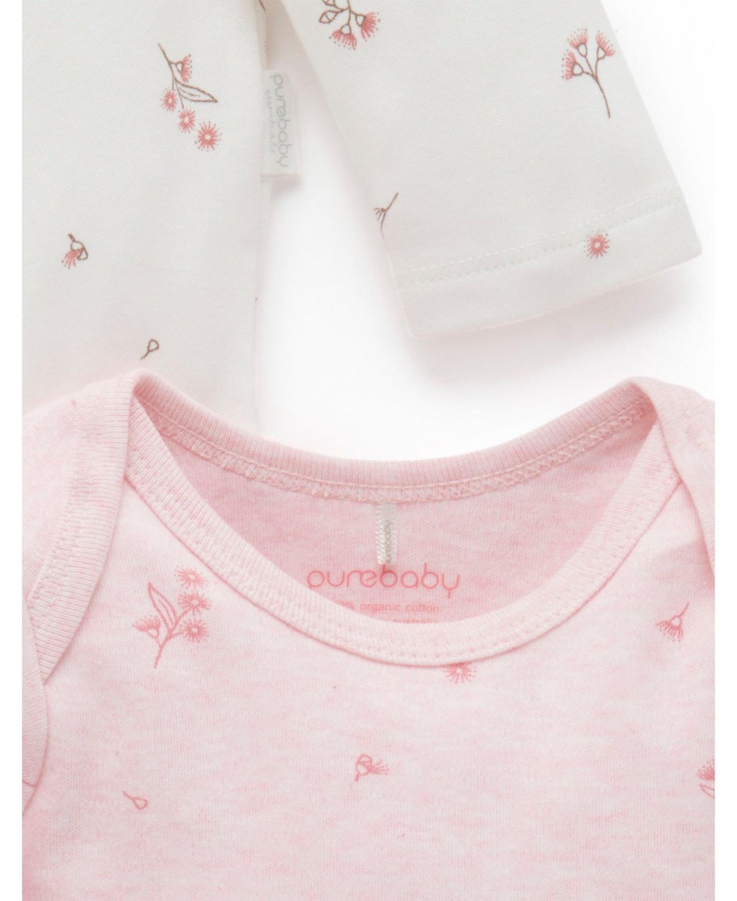 Baby Girls Easy Neck L/S Bodysuit 2 pack
