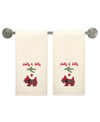 Scottie Cotton Hand Towel Set, 28" x 16"