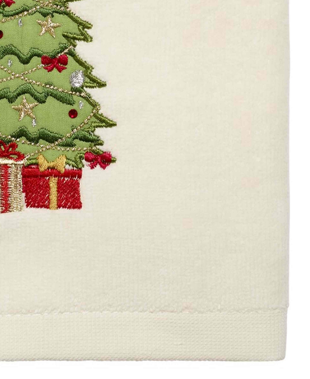 Avanti Trees Hand Towel Set, 28" X 16" In Ivory