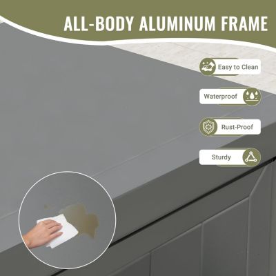 Aluminum Outdoor Kitchen Island with Storage