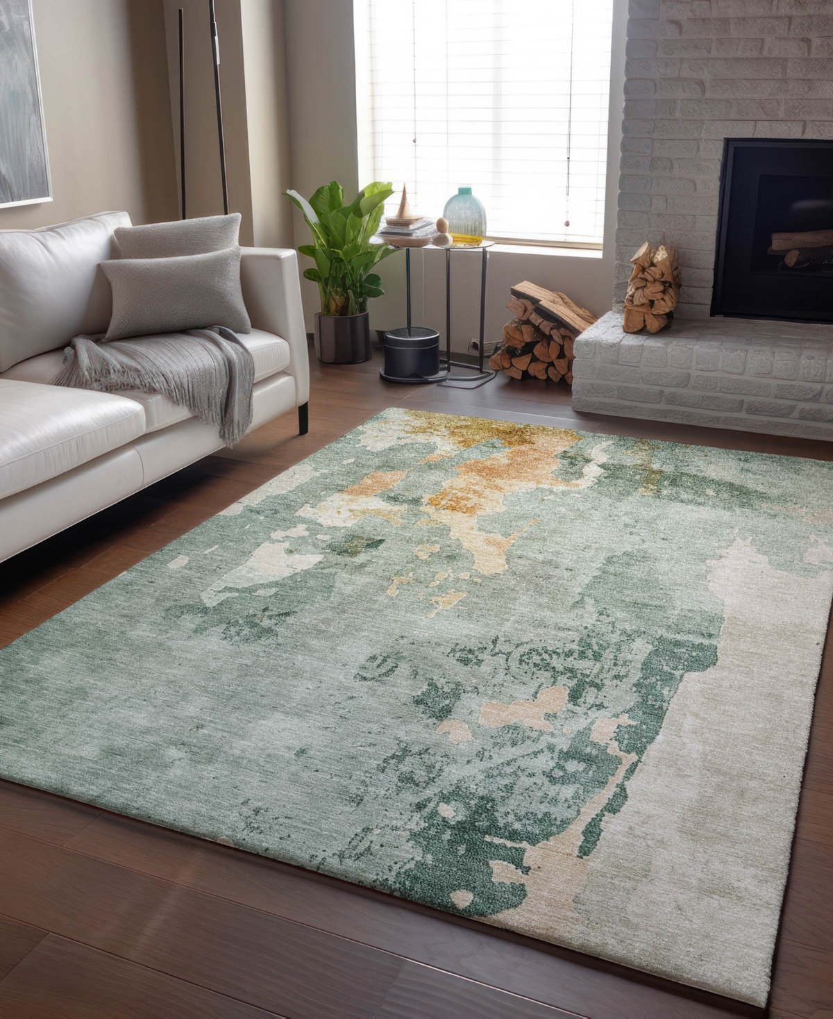 Dalyn Bresca Washable Bc1 8'x10' Area Rug In Mint