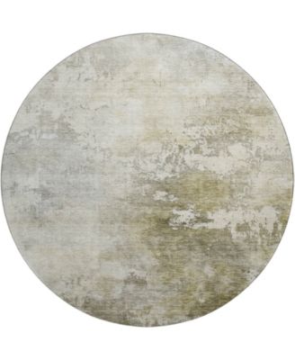 Bresca Washable BC2 8'x8' Round Area Rug