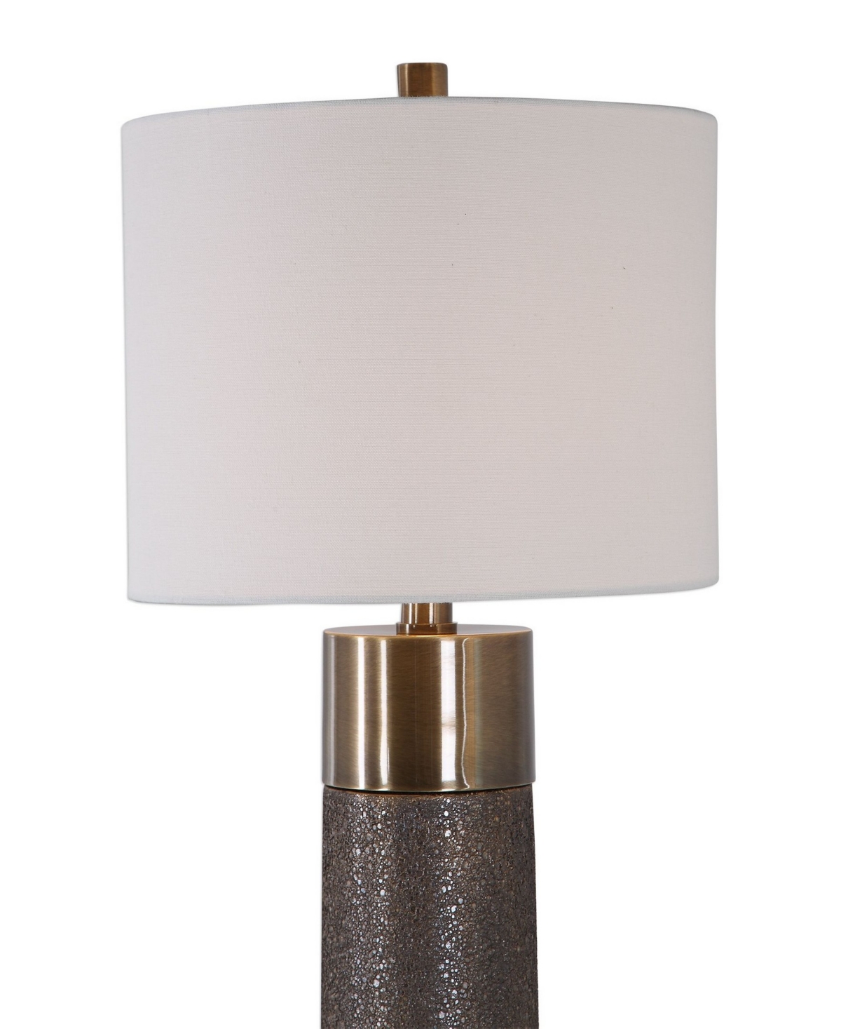 Uttermost 32" Ceramic Brannock Table Lamp In Brass