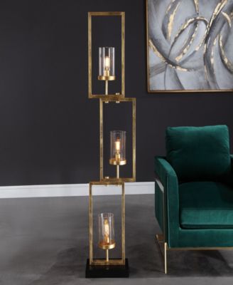 64" Metal Cielo Staggered Rectangles Floor Lamp