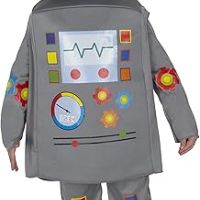 Kids Robot Tunic, Pants & Headpiece Costume Set