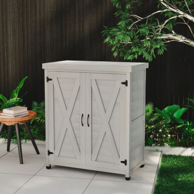 Streamdale Potting Bench with Storage and Table Top