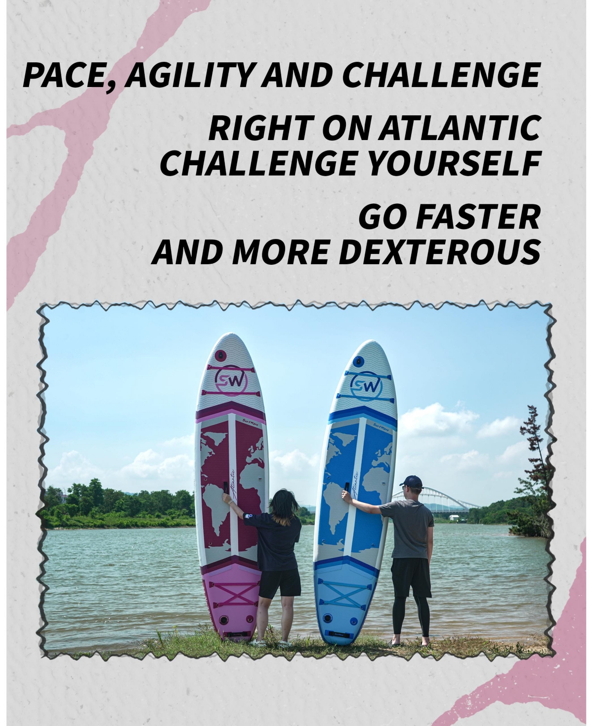 Streamdale Furniture Inflatable Stand Up Paddle Board 11'x34" x6" With Accessories