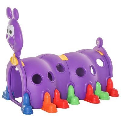Caterpillar Climbing Tunnel for Kids Climb-N-Crawl Toy Indoor & Outdoor Toddler Play Structure for 3-6 Years Old, Purple