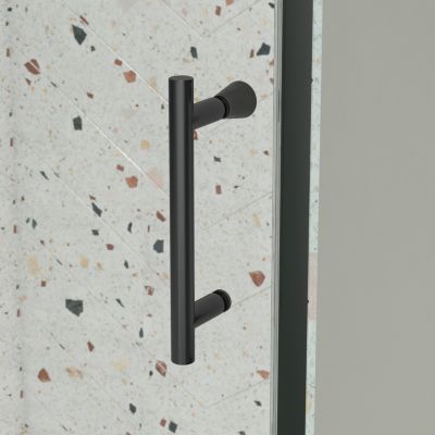 Pivot Swing Glass Shower Door, 1/4" Clear Tempered Glass