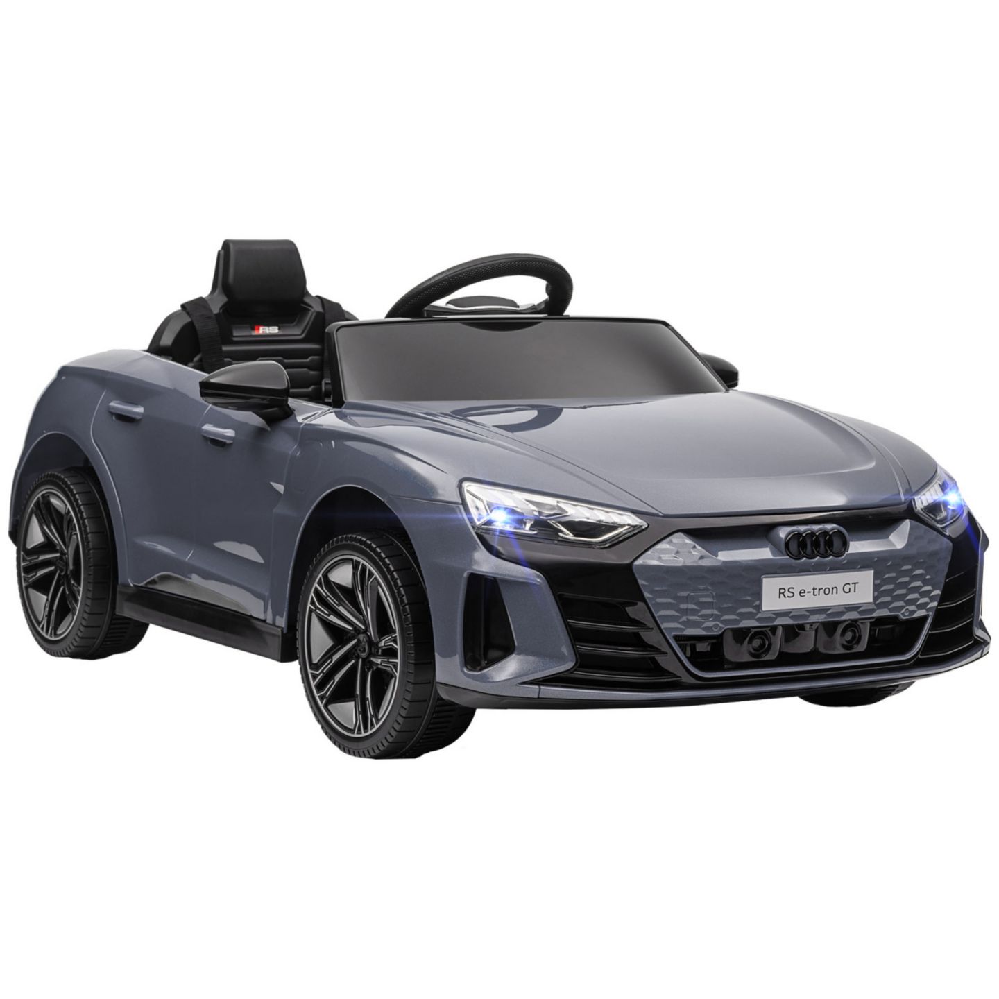 Детская игрушка Streamdale Furniture RS E-tron GT Licensed Audi 12V Electric Remote Control Ride-On Car, 55 lbs Capacity, 3–5 лет, цвет: Серый — фото 1