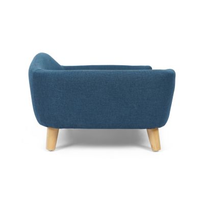 Mid-Century Dog Bed with Birch, Tufted Cushion