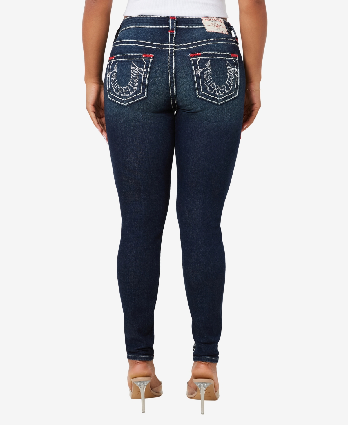 True Religion Women's Jennie Skinny Zipper Jeans