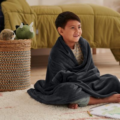 Microplush Flannel Fleece Kids Blanket, Child