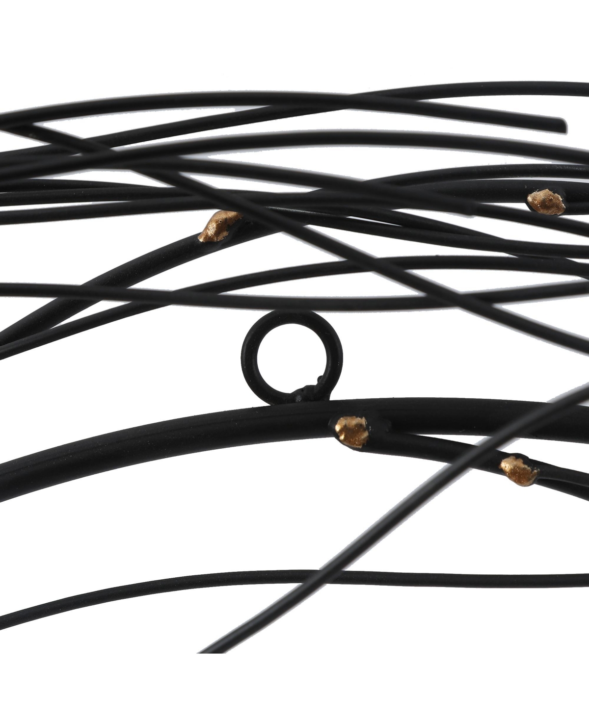 LuxenHomeMetal Windy Tree Wall Decor - Black
