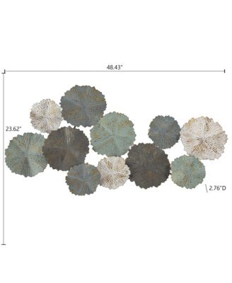 Metal Flowers Modern Wall Decor