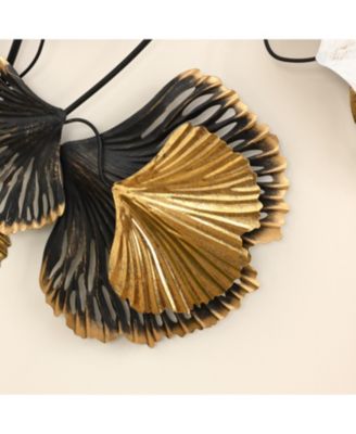 Metal Ginkgo Leaves Modern Wall Decor
