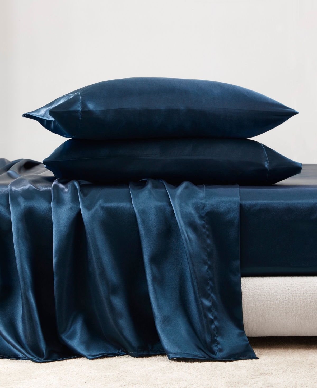 Madison Park Essentials Satin 6-Pc. Sheet Set