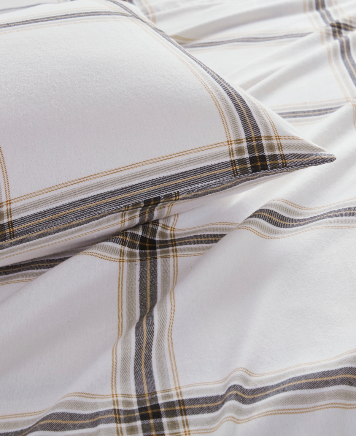 Woolrich Printed Flannel 3-pc. Sheet Set, Twin In Tan Plaid